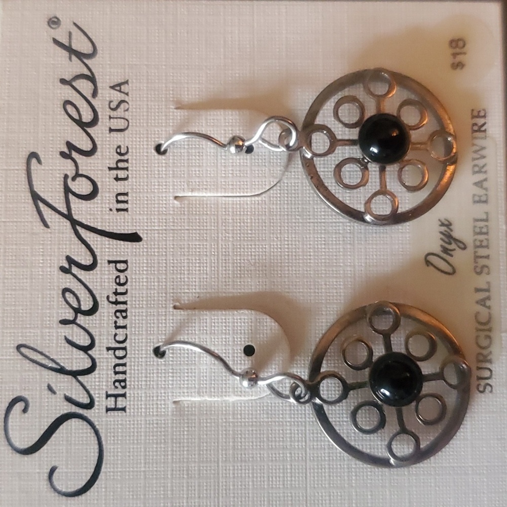 Silver Forrest Pierced Earrings